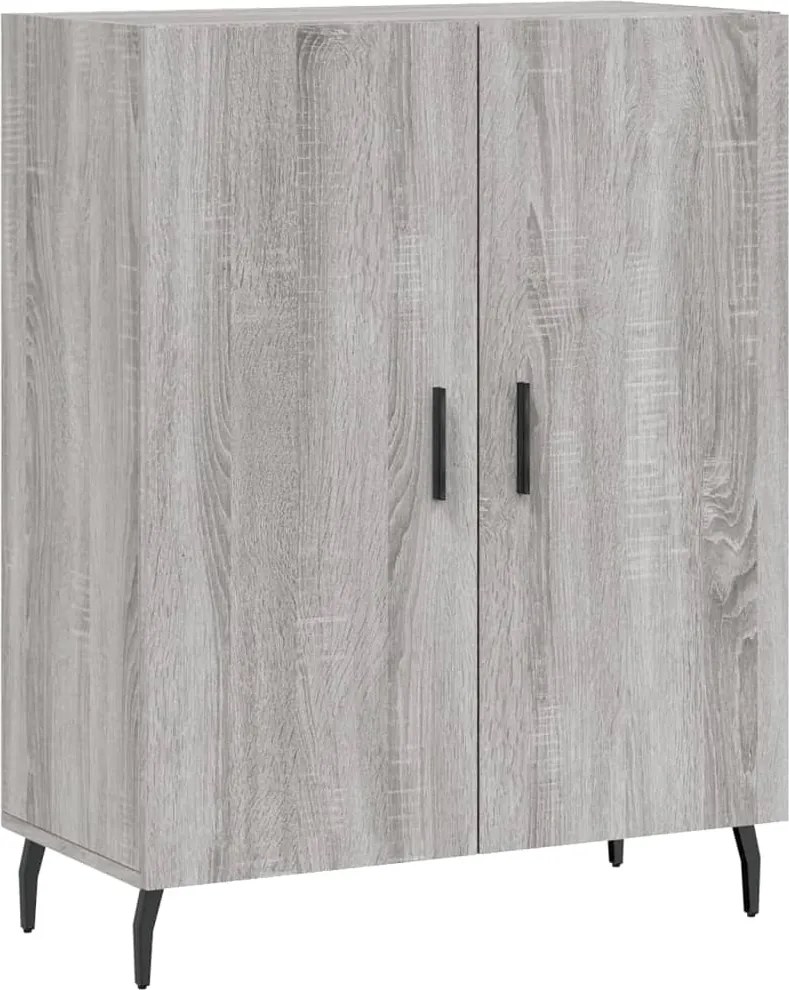 vidaXL szürke sonoma színű szerelt fa tálalószekrény 69,5 x 34 x 90 cm