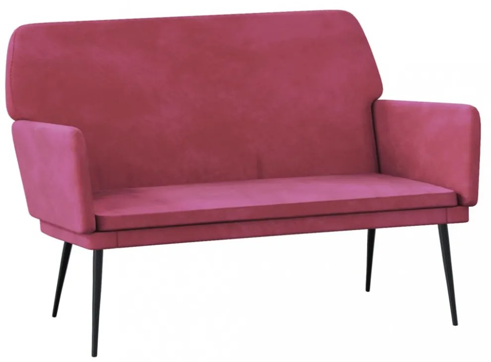 bordó bársonypad 108x79x79 cm