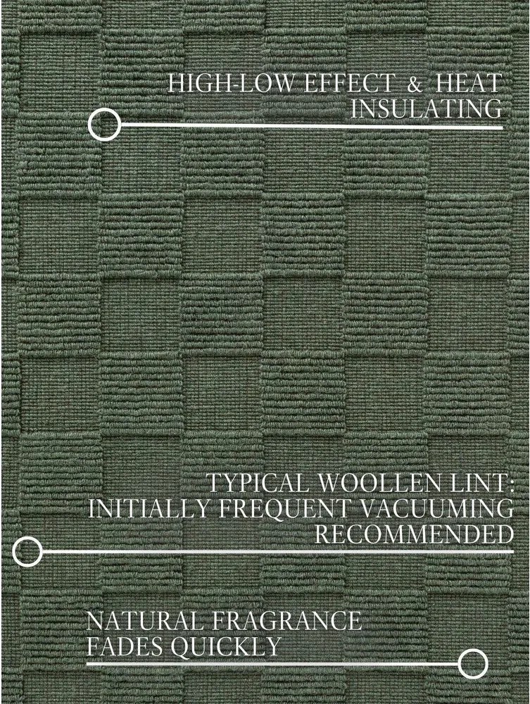 Sötétzöld kézi szövésű gyapjú szőnyeg 160x230 cm Scala – Villeroy&amp;Boch