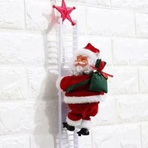 Létrán Mászó Puttonyos Játék Mikulás 22 Cm KBL-256 Karácsonyra
