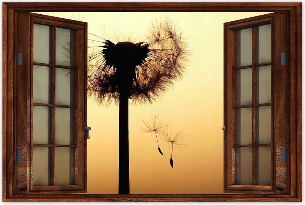 Poszterek 90x60 Pitypang Virág Virágok