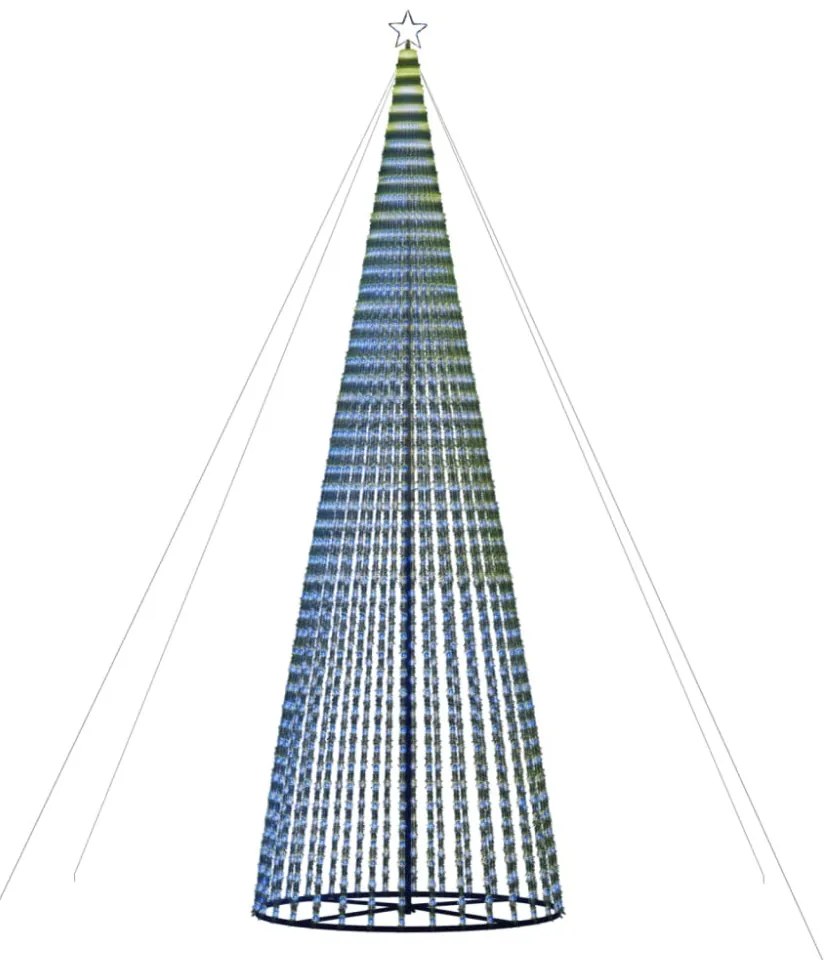 kék LED karácsonyfa 1544 LED 500 cm