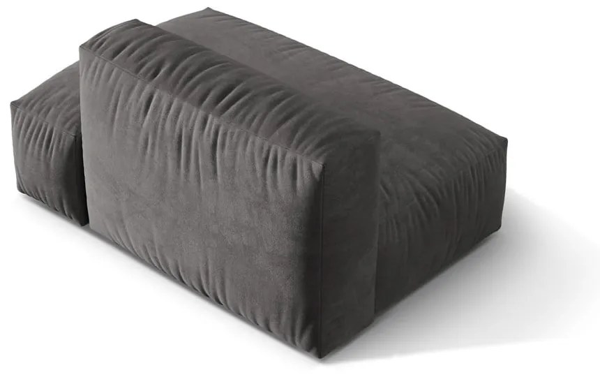 Szürke bársony kanapé modul (jobb oldali) Martina – Micadoni