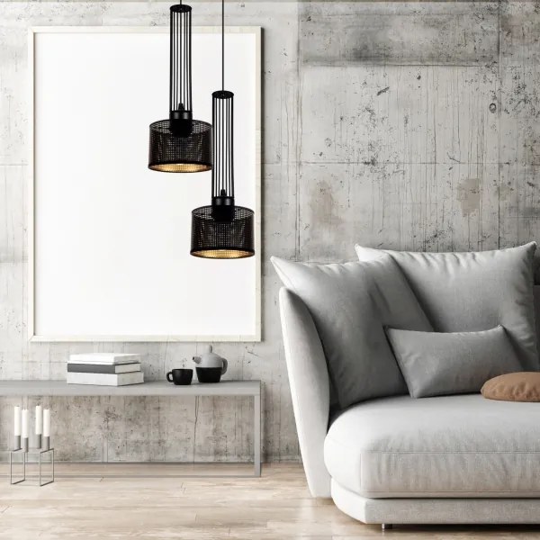 Csillár zsinóron ELIS 2xE27/60W/230V á. 30 cm