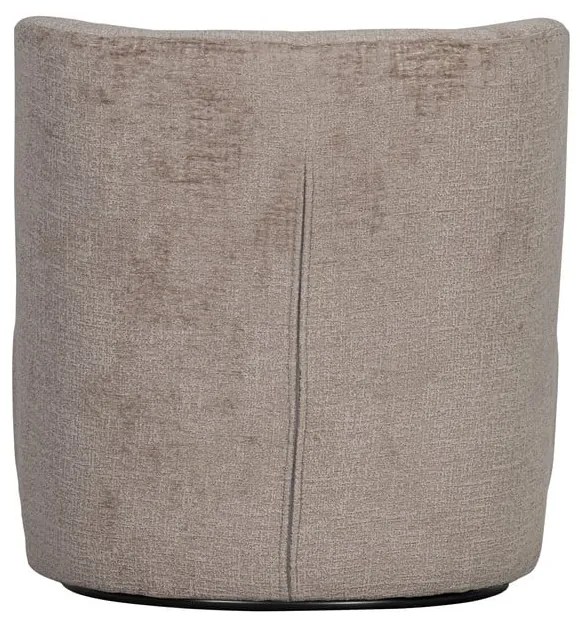 Világosbarna bársony fotel Atty – WOOOD