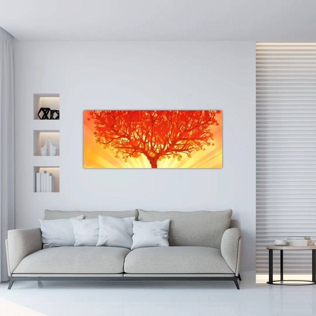 Kép - Fa a nap ragyogásában (120x50 cm)