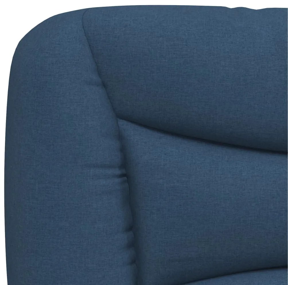 kék szövet fejtámla párna 120 cm