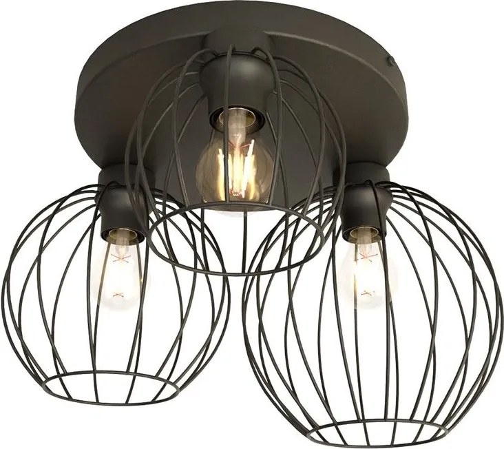 Emibig modern mennyezeti lámpa nest fekete emi1371/3prem