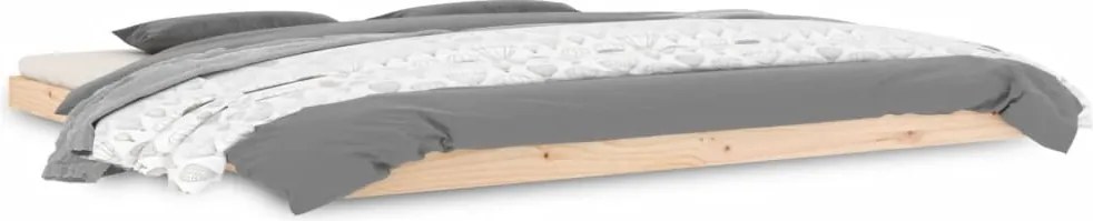 vidaXL tömör fenyőfa ágykeret 200 x 200 cm