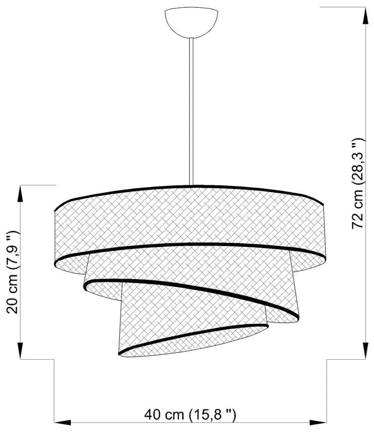 Rózsaszín-aranyszínű függőlámpa textil búrával ø 40 cm Couper – Opviq lights