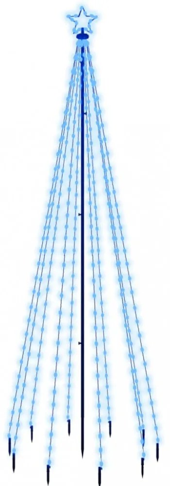 kék fényű karácsonyfa tüskével 310 LED-del 300 cm