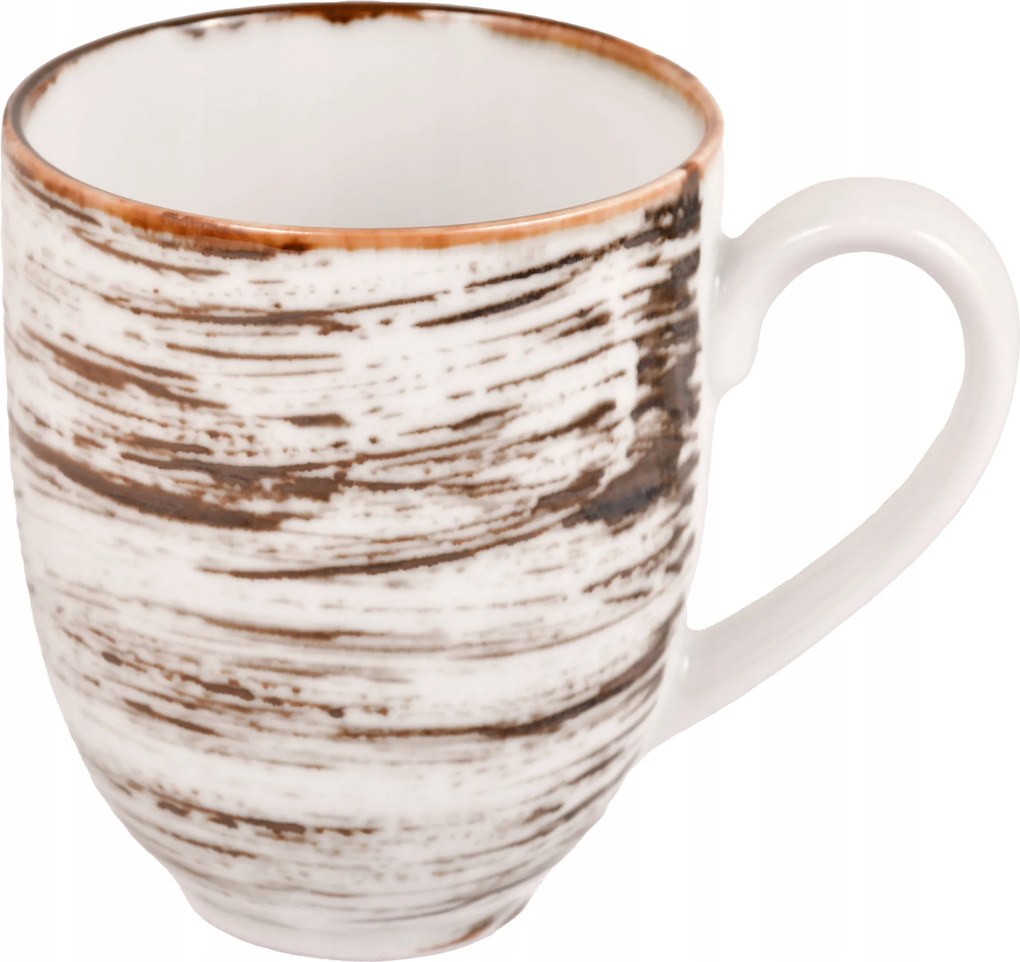 Porcelán bögre 400 ml teás kávéhoz fehér Bogucice Nosztalgia White