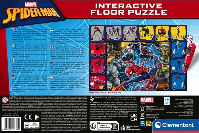 Pókember Enemies interaktív 24 db-os puzzle Clementoni