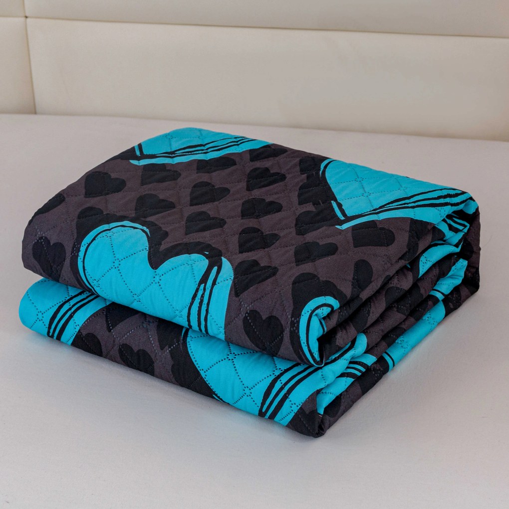 Ágytakaró KASUGA, türkiz Méret: 170 x 210 cm