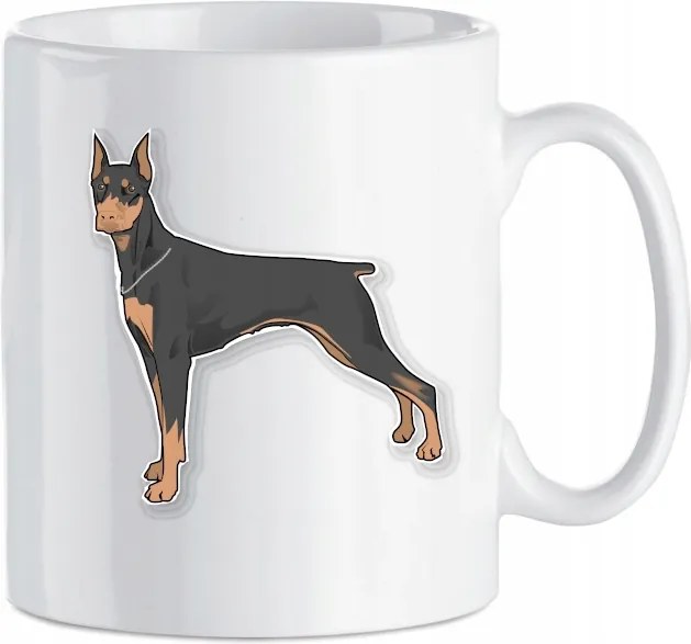 Bögre nyomtatás Doberman Kutya Ajándék