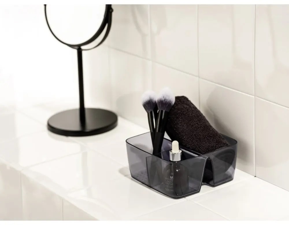 Szürke újrahasznosított műanyag fürdőszobai rendszerező San Diego – Wenko