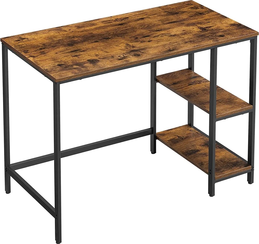 Íróasztal 100x50cm, számítógépes asztal bal vagy jobb oldali polccal