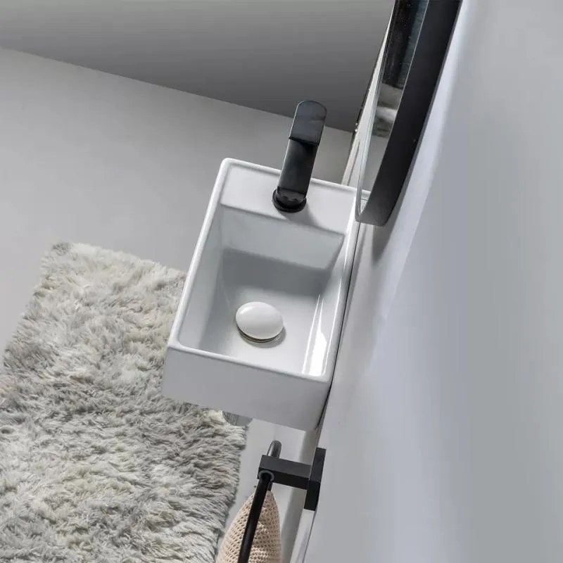 AREZZO design AUSTIN 40x22 bal oldali mini kézmosó AR-340A
