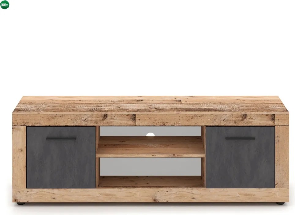 BLAGO RTV szekrény 140 cm – natúr tölgy/grafit