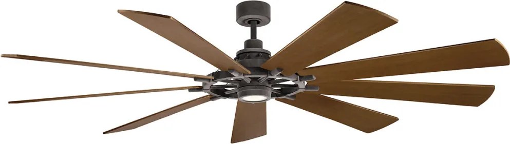 KICHLER KLF-GENTRY-85-WZ GENTRY Ventilátoros lámpa Sötét Dió, Könnyű Dió, Cink LED IP44