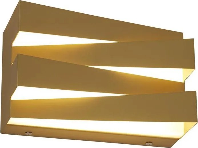 Searchlight 86410GO - LED fali lámpatest SECTION LED/18W/230V aranyszínű