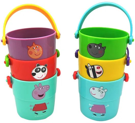 Peppa malac Friends fürdőjáték 6 db-os