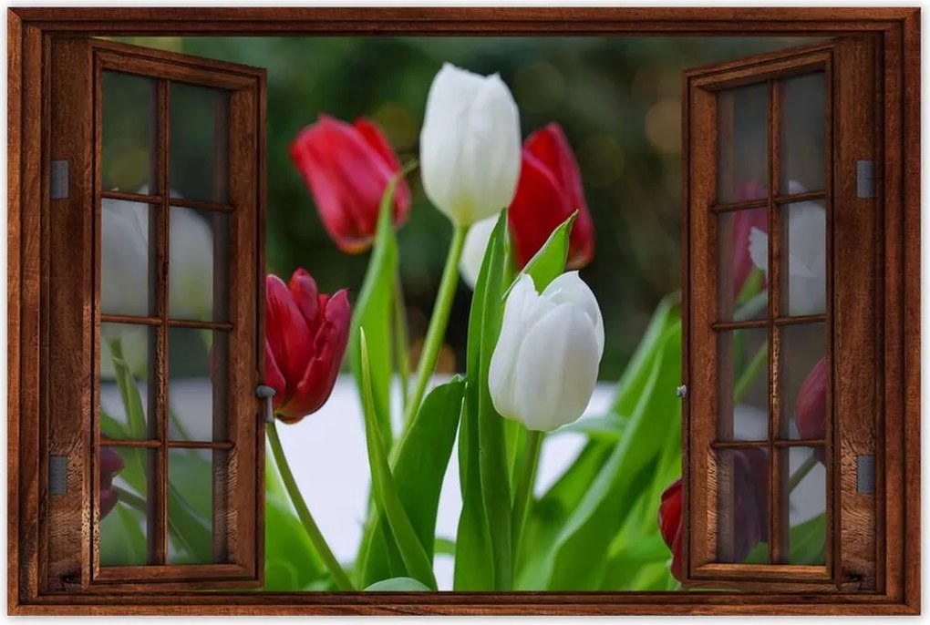 Poszterek 90x60 Tulipánok Virágok