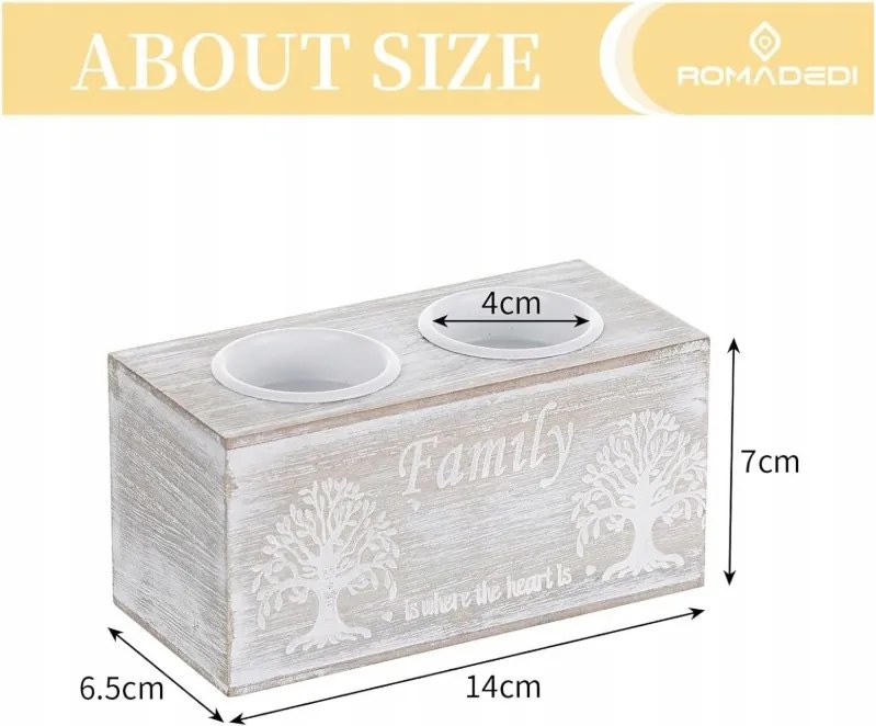 Dupla gyertyatartó, szürke, két gyertyához