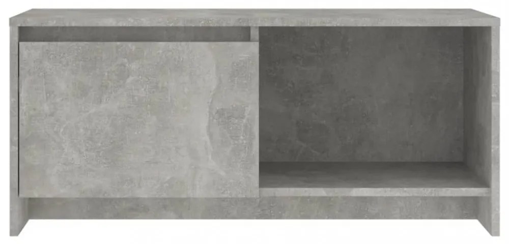 betonszürke szerelt fa TV-szekrény 90x35x40 cm