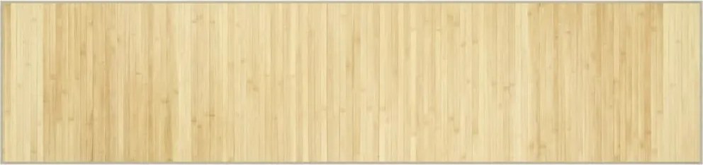 vidaXL négyszögletű világos természetes bambusz szőnyeg 70 x 300 cm