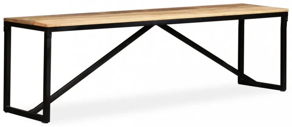 tömör mangófa pad 160 x 35 x 45 cm