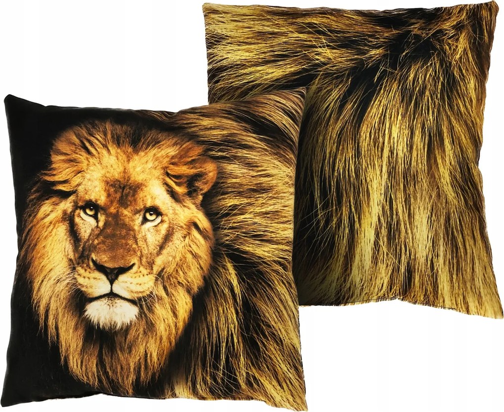 Oroszlános Párna Oroszlán 35x35 Ajándék alvó dekoráció