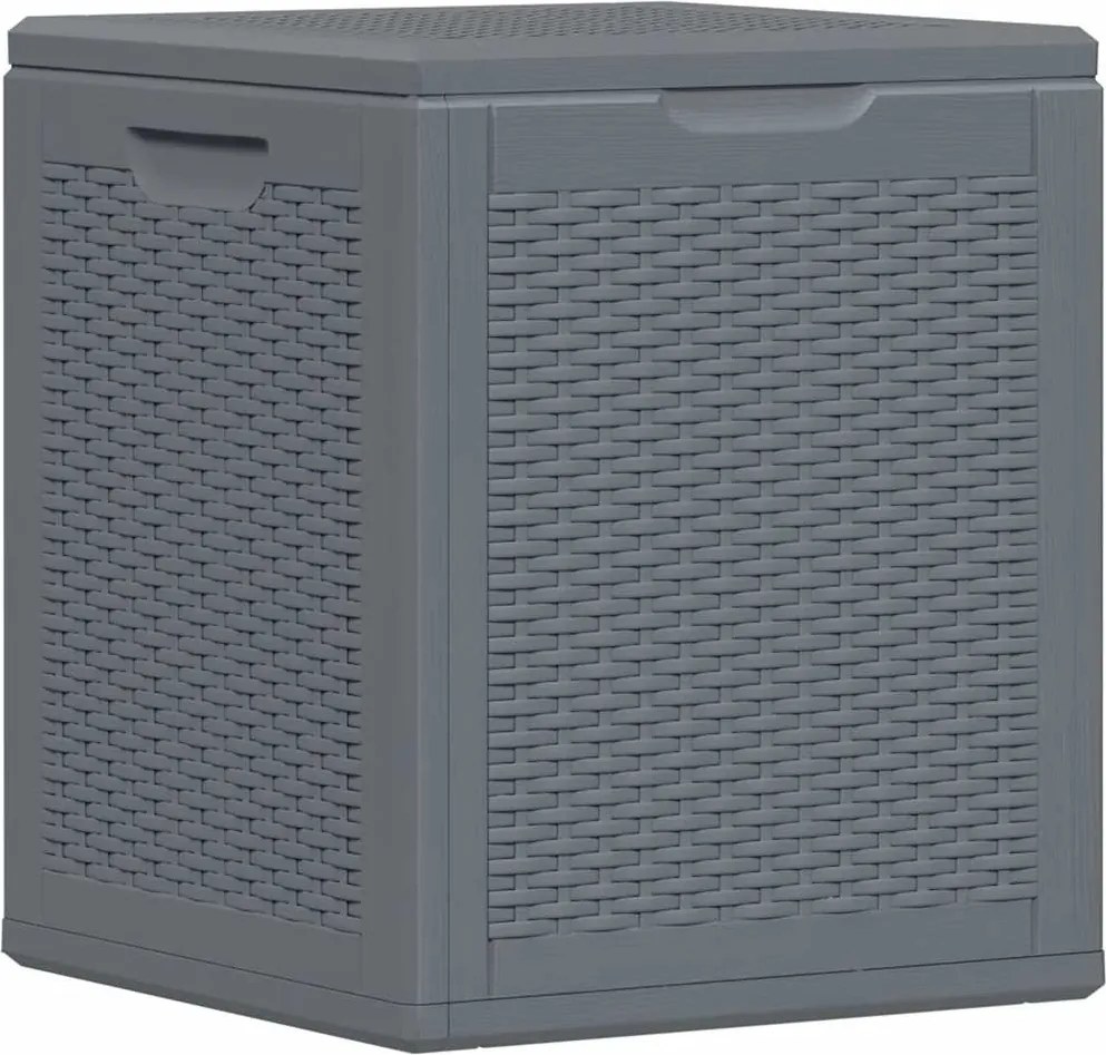Szürke Pp Rattan Kerti Tárolóláda 90 L