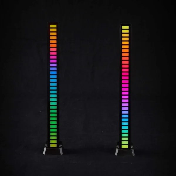 Nedis GALDP110BK - 2x LED RGB asztali lámpa, tölthető, 250 mAh