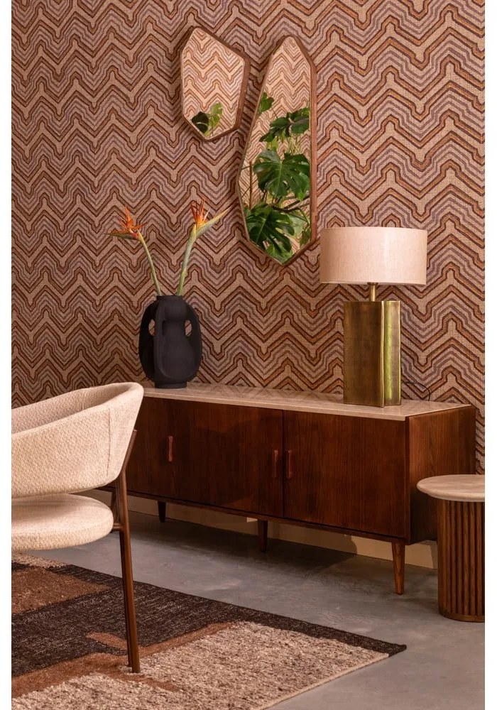 Fali tükör tömörfa kerettel 41,5x50 cm Bryn – Dutchbone