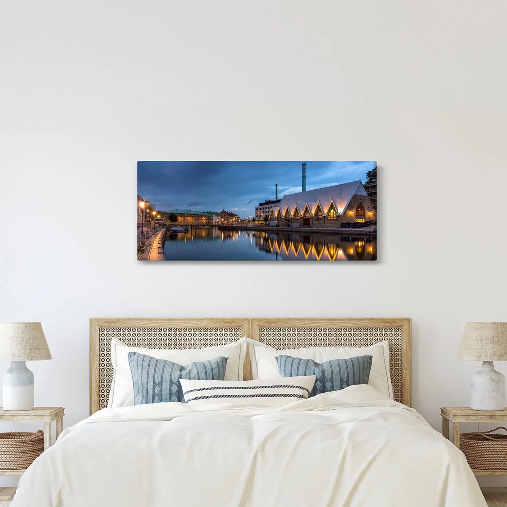 Vízcsatorna képe - Göteborg (120x50 cm)