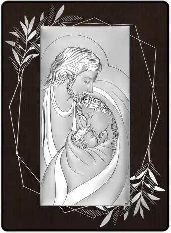 Kép Szent Család Ezüst Gravírozás Ingyen DS129FOM/1