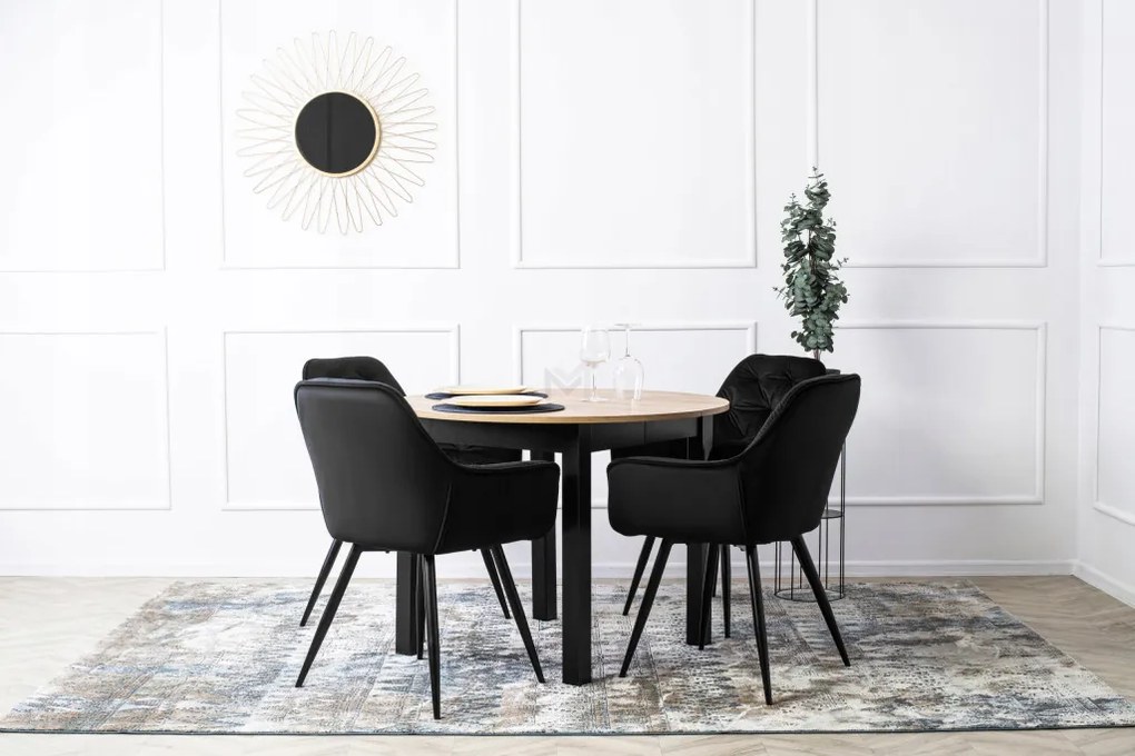 Fekete Bársony Étkezőszék. POLA
