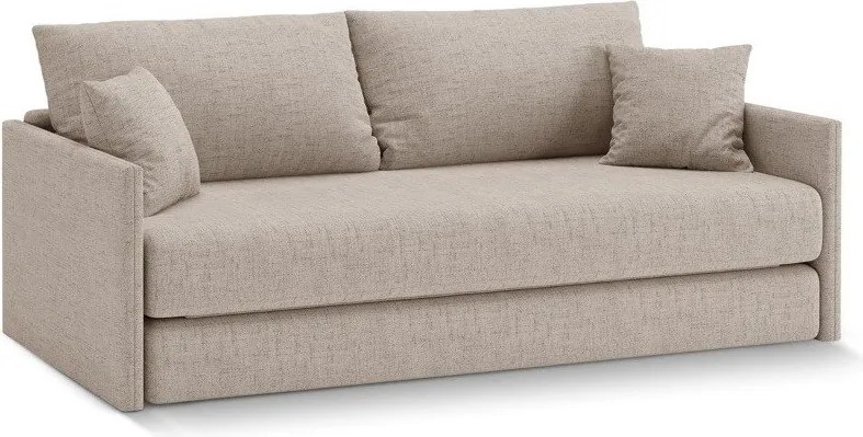 Világosbarna zsenília kinyitható kanapé 209 cm Shannon – Cosmopolitan Design