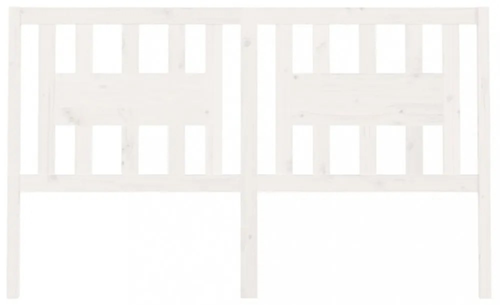 fehér tömör fenyőfa fejtámla 166 x 4 x 100 cm