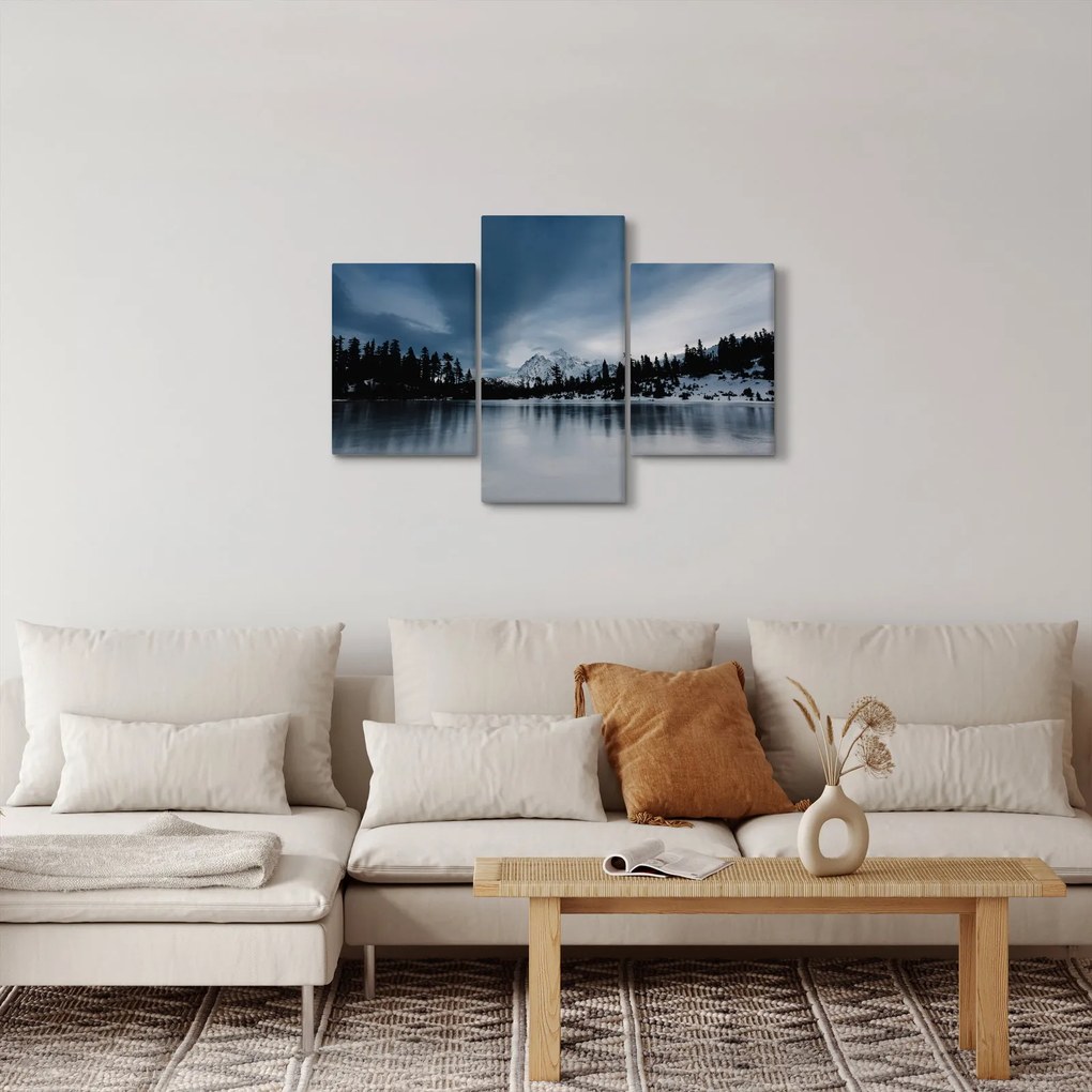 Kép - A befagyott tón (90x60 cm)