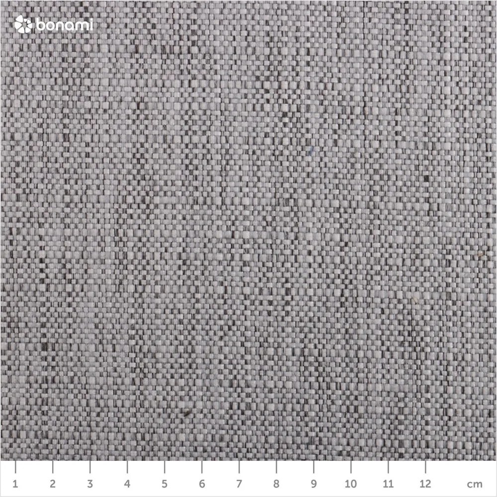 Világosszürke kárpitozott ágyneműtartós franciaágy ágyráccsal 160x200 cm Elizabeth – Micadoni