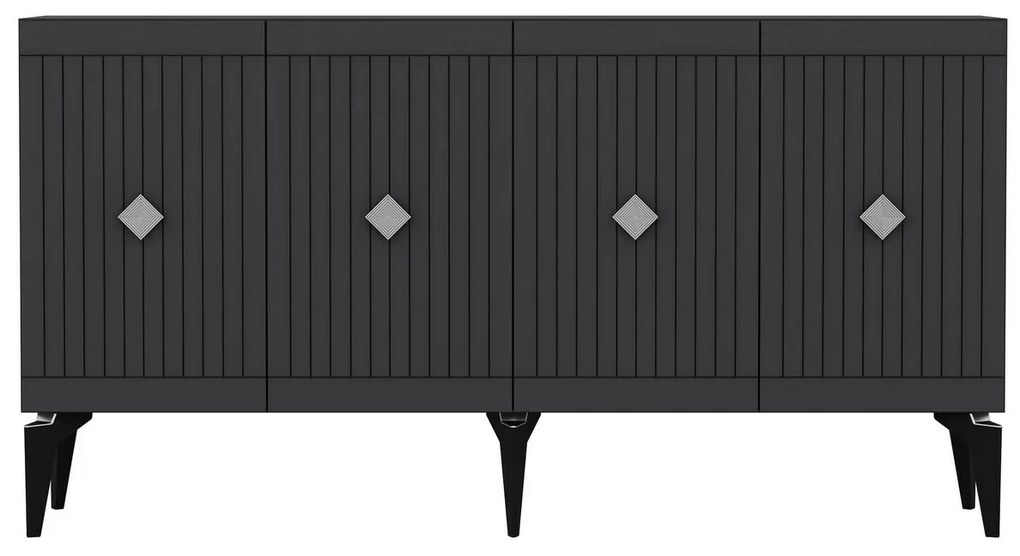 Midas Anthracite and Silver szekrény