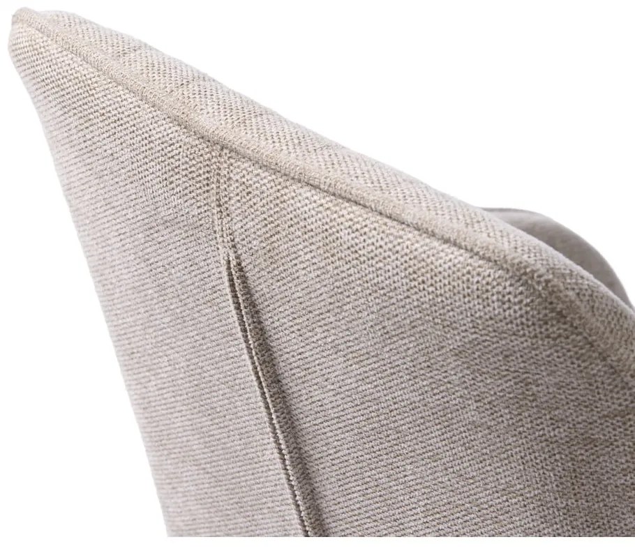Bézs kárpitozott karfás étkezőfotel Nolan – Unique Furniture