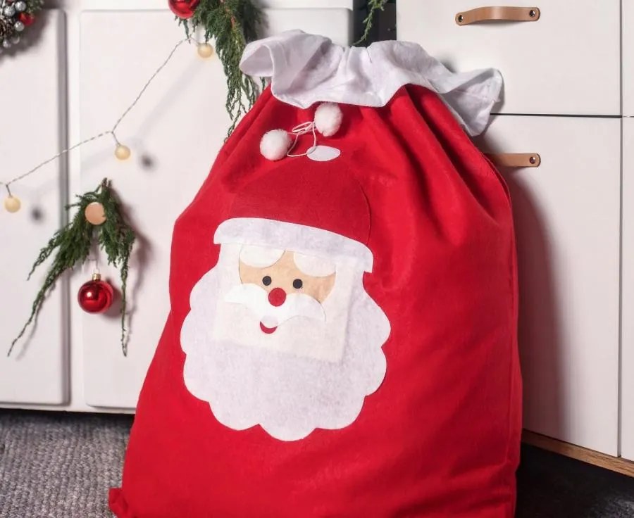 Mikulás Santa zsák 100 cm