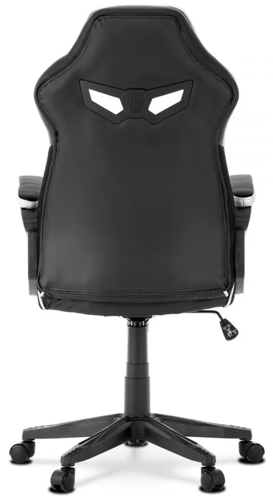 Scaun pivotant Gamer Office, culoare negru-argintiu, cu mecanism de pivotare KA-Y341