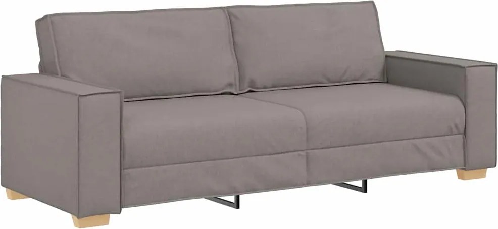 vidaXL 3 személyes, bézs szövetkanapé 180 cm