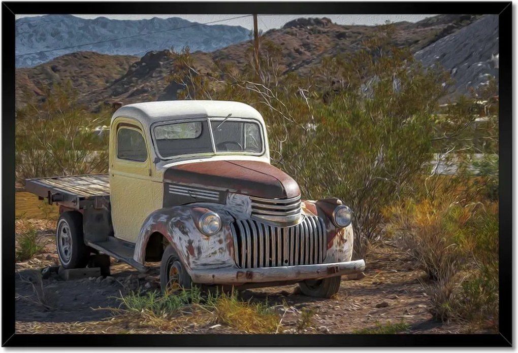 Poszterek keretben 60x40 Antik autó Usa