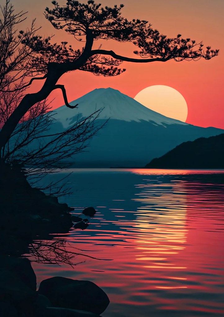 Poszter 29,7x42cm Hegy este