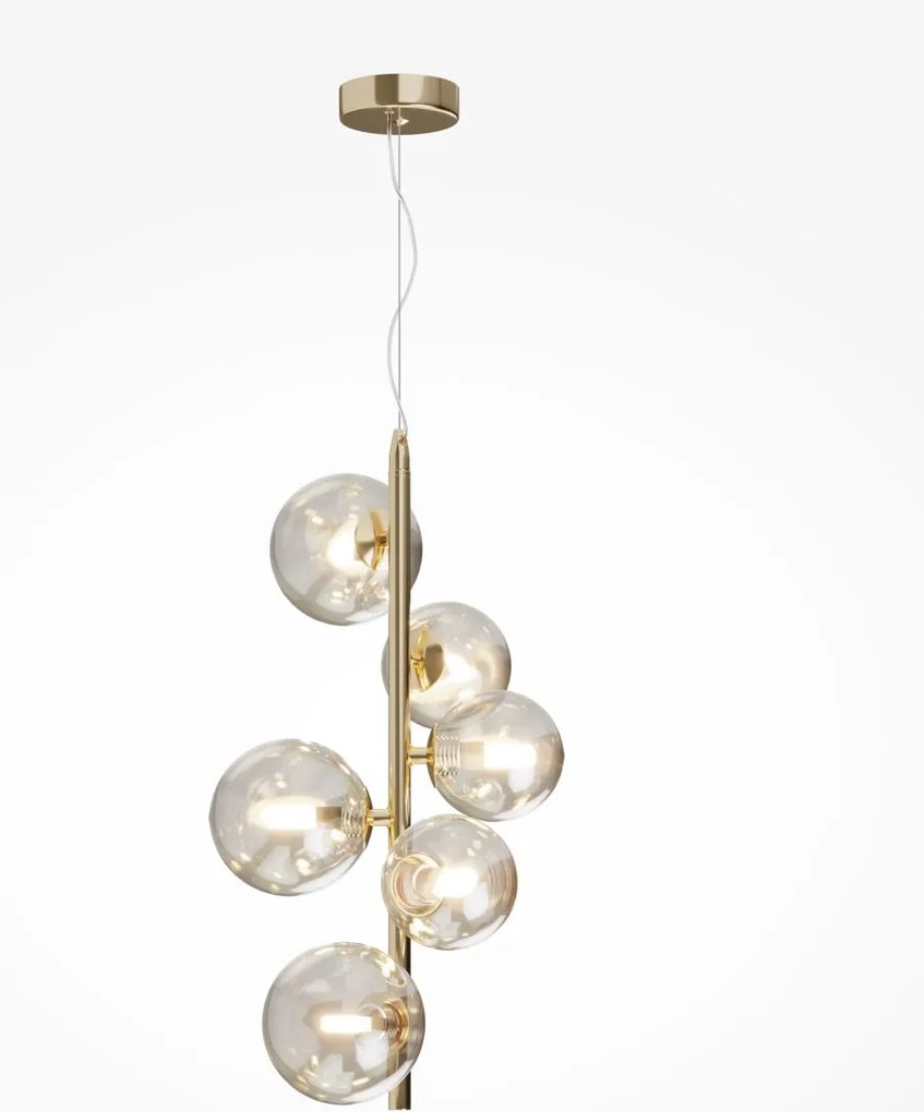 Maytoni modern függeszték dallas borostyán arany mymod545pl-06g